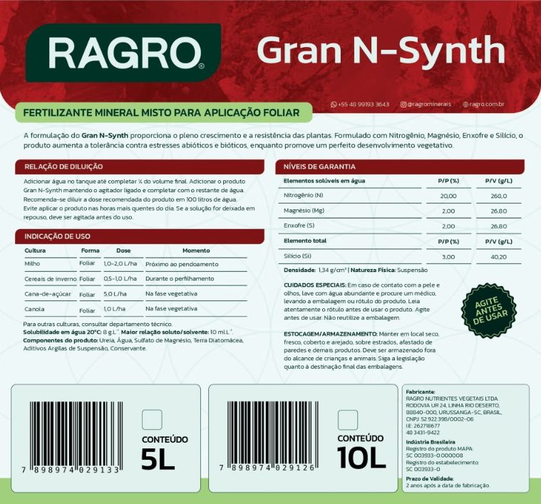 Gran N-Synth Produto (Rótulo)